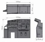 Airbus A320 Single Seat Cockpit MIP Frame - Image 5